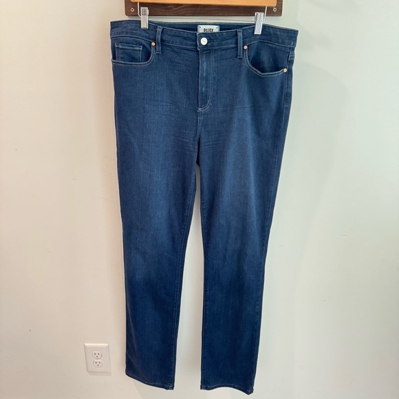 Paige Hoxton Straight Jeans in Famous Wash Size 34 - Picture 1 of 7